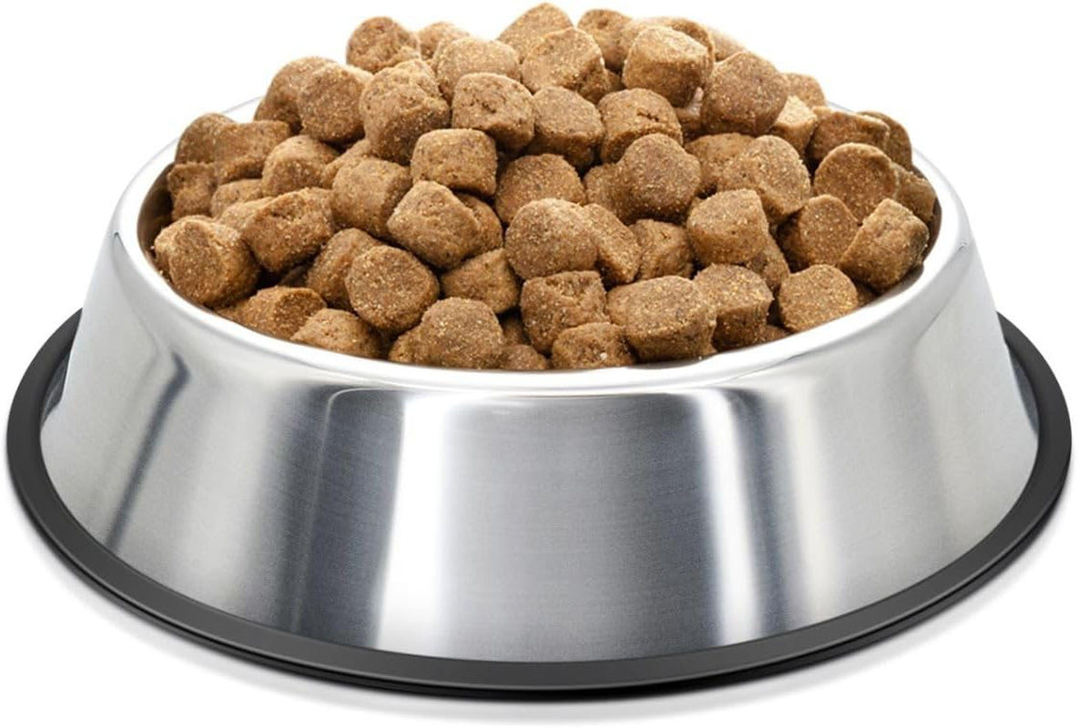 Stainless Steel Dog Bowl No Mess Non Spill Dog Water Bowl Rubber Base Dog Bowls for Medium Sized Dog, Food and Water Dish, Pet Food Holder, 22 Cm