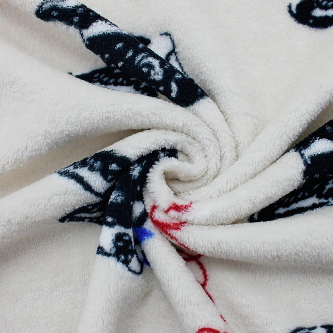 Fluffy Flannel Fleece Pet Dog Bed Throw Blanket Cover for Couch, 29.5 X 39.5 Inches Cute Animals Design Doggy Blankets for Small Medium Puppy Cats (Beige, Bulldog)