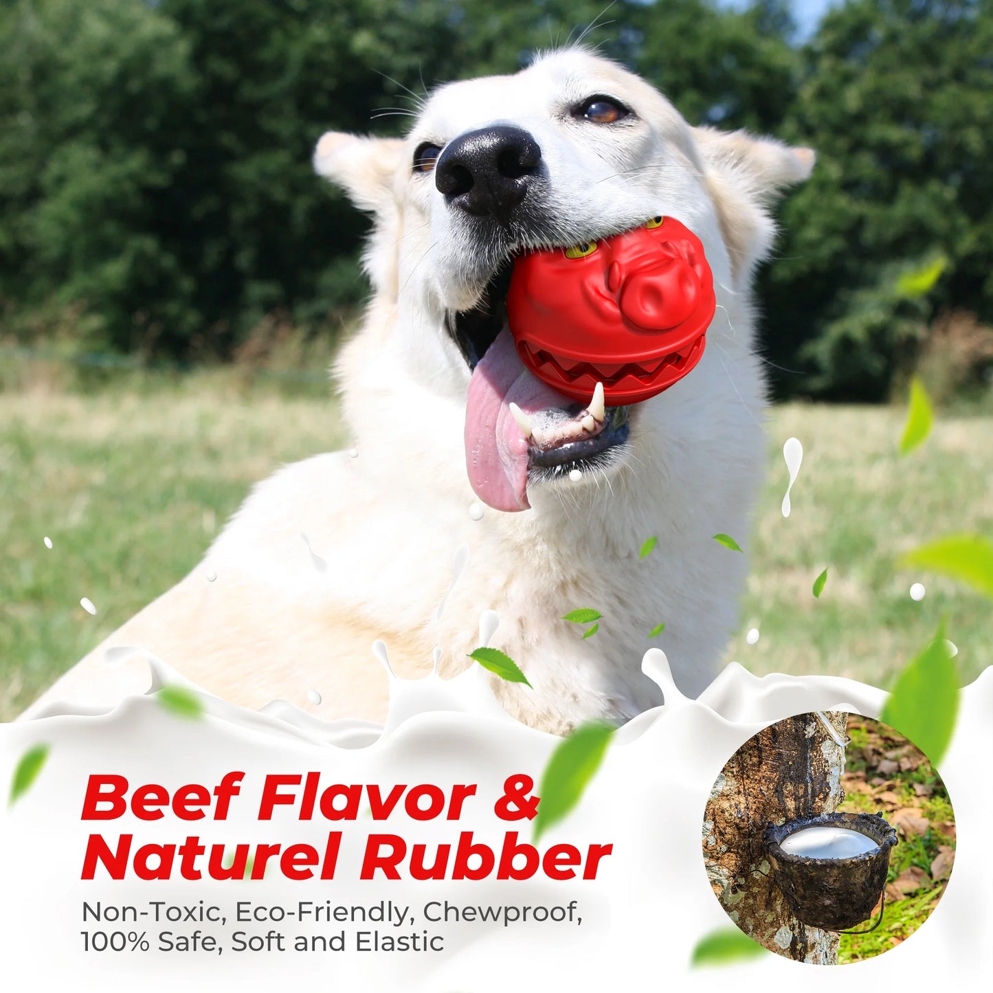 Dog Chew Toys for Aggressive Chewers Large Breed Small Medium Dogs, Dog Puzzle Toys Interactive Indestructible Durable Treat Dispensing Toy