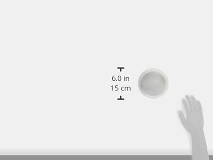 Paw & Patch Ceramic Pet Collection, Medium Bowl, 6X2", Gray