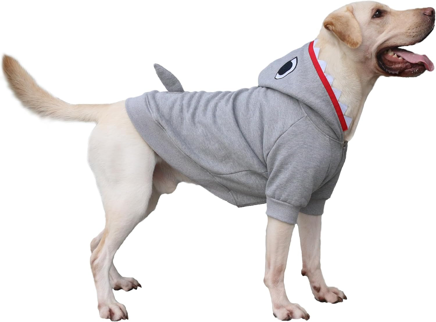 Extra Large Dog Clothes Hoodies Zip up Sweaters for Big Dogs Labrador German Shepherd Blue 3XL