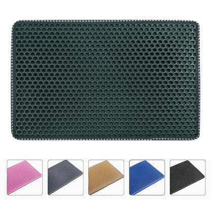 Double Layer anti Tracking Waterproof Cat Litter Trapping Mat Gray