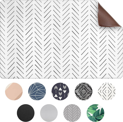 Dog Mat for Food and Water, Cat Feeding Mat | Waterproof Dog Bowl Mat | Non-Slip Pet Food Mat for Floors | Pet Mats for Food and Water | Easy to Clean