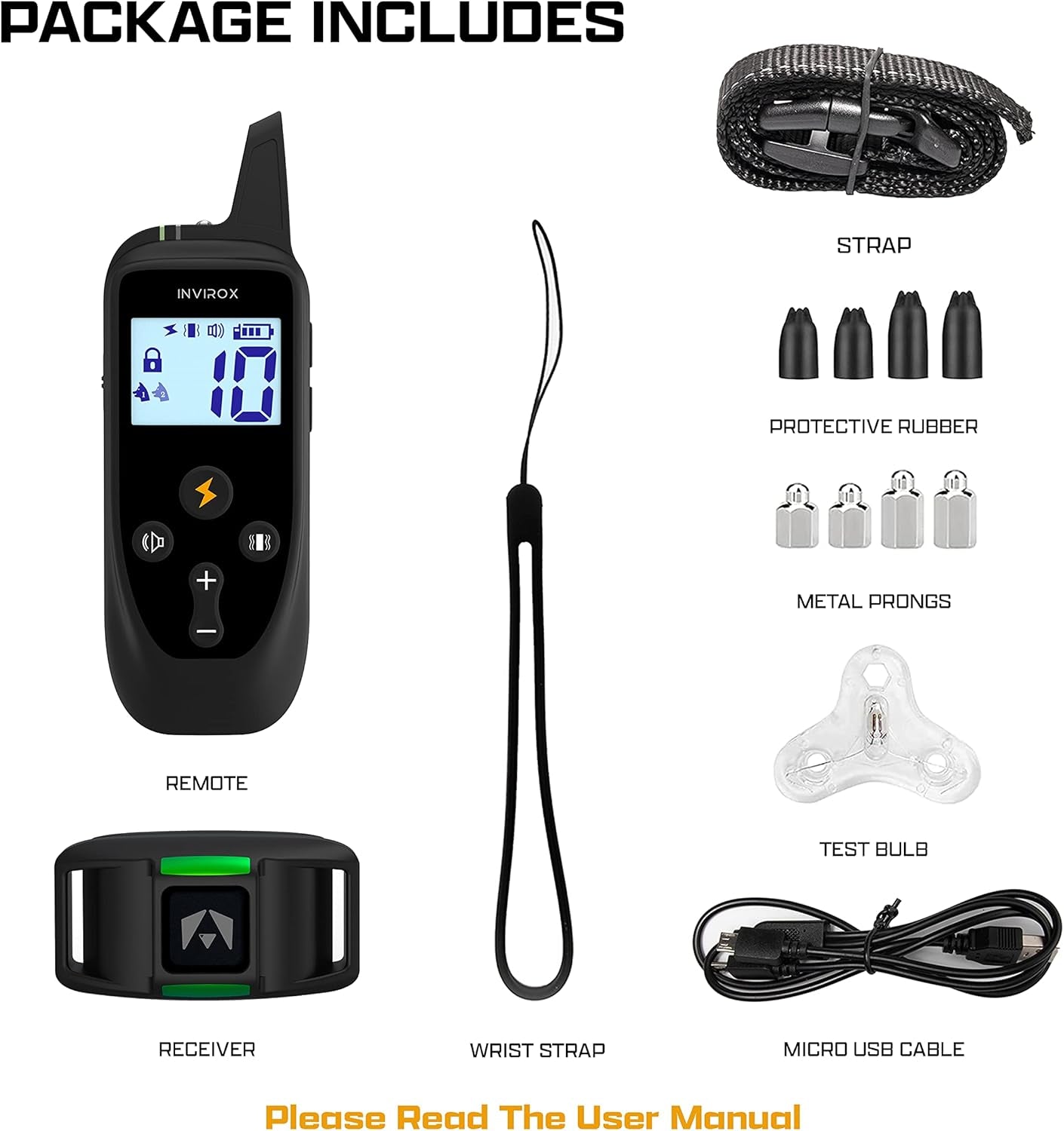 Dog Training Collar [2025 Edition] 123 Levels Dog Training Collar with Remote 1100Yd Range E Collar for Dogs Training 100% Waterproof Rechargeable, Manual Bark Collar for Large Dog