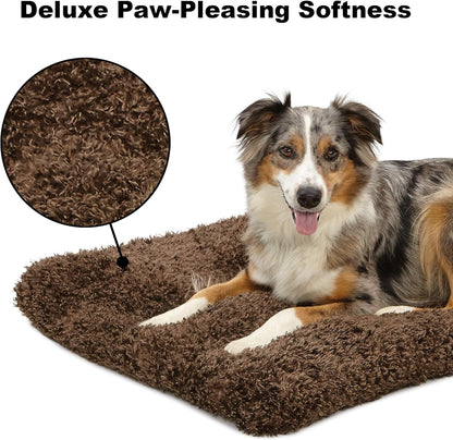 Deluxe Dog Beds | Super Plush Dog & Cat Beds Ideal for Dog Crates | Machine Wash & Dryer Friendly, 1-Year Warranty