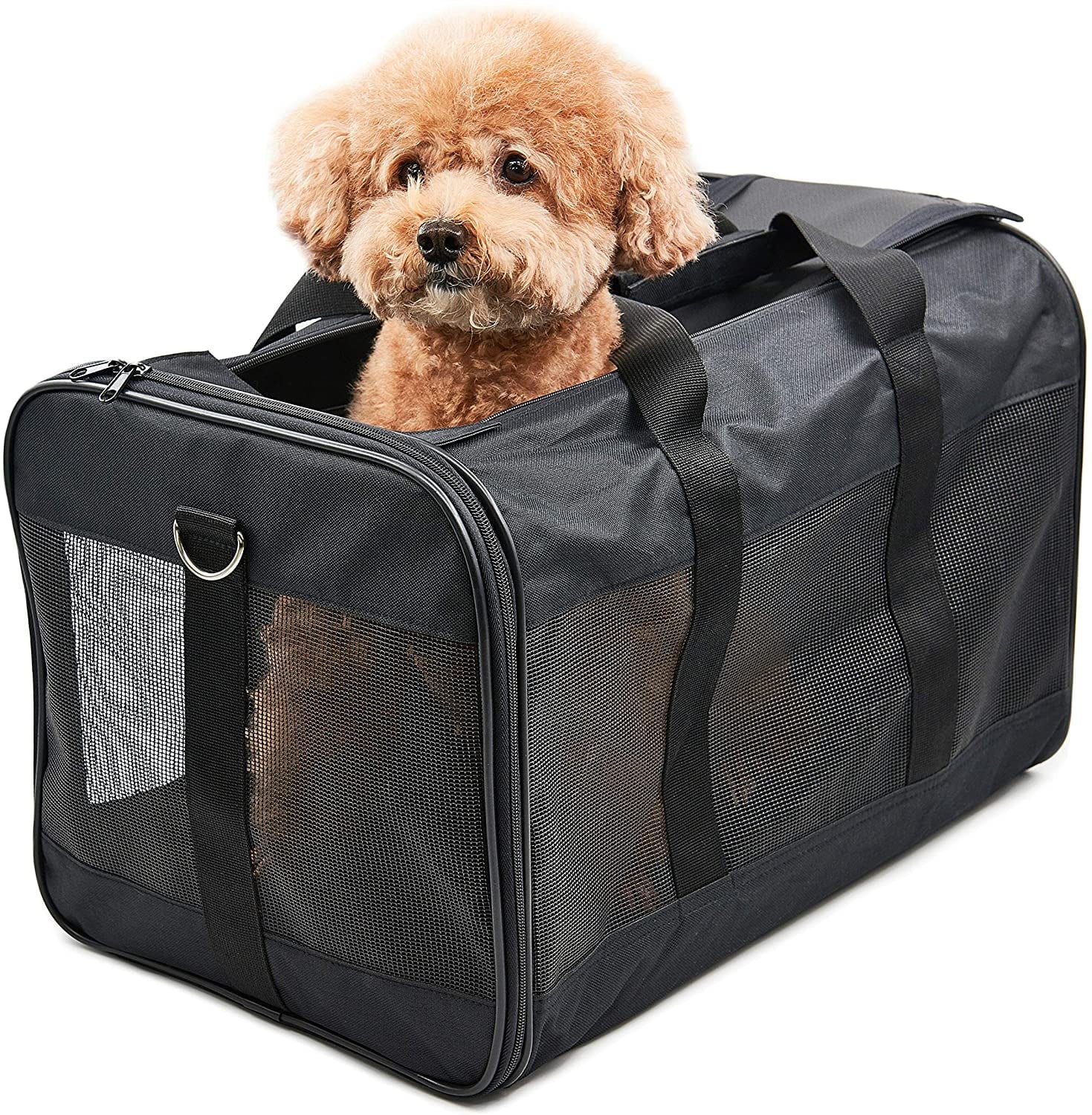 Pet Travel Carrier Soft Sided Portable Bag, Medium