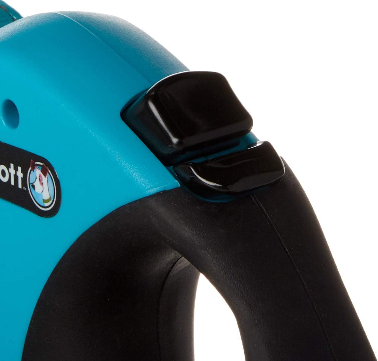 Expedition Retractable Reflective Belt Leash – 24 Feet – Large for Dogs up to 110 Lbs, Blue with Black Soft Grip Handle – Durable & Comfortable Dog Leash