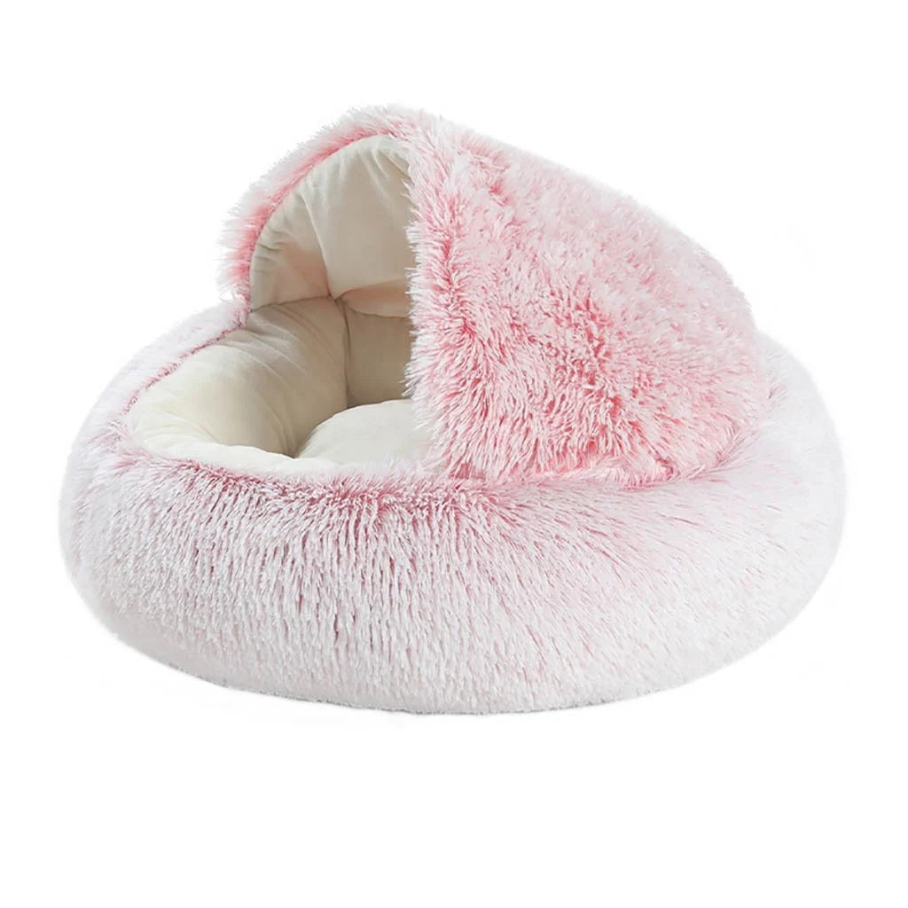 Cat Beds Cave Indoor for Large Cats/Puppys Clearance,Dog round Winter Warm Sleeping Bag Plush Soft Pet Bed Calming Bed