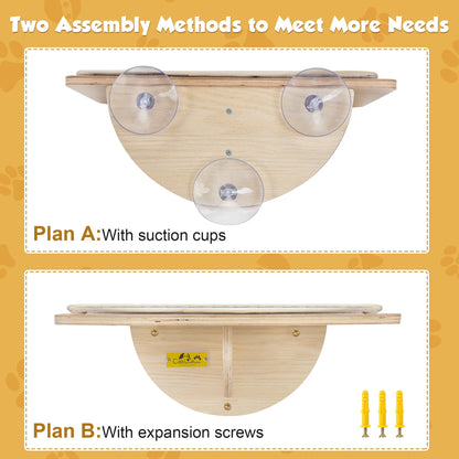 Cat Window Perch Cat Hammock Window Seat W/ Strong Suction Cups, Holds up to 22 Lbs