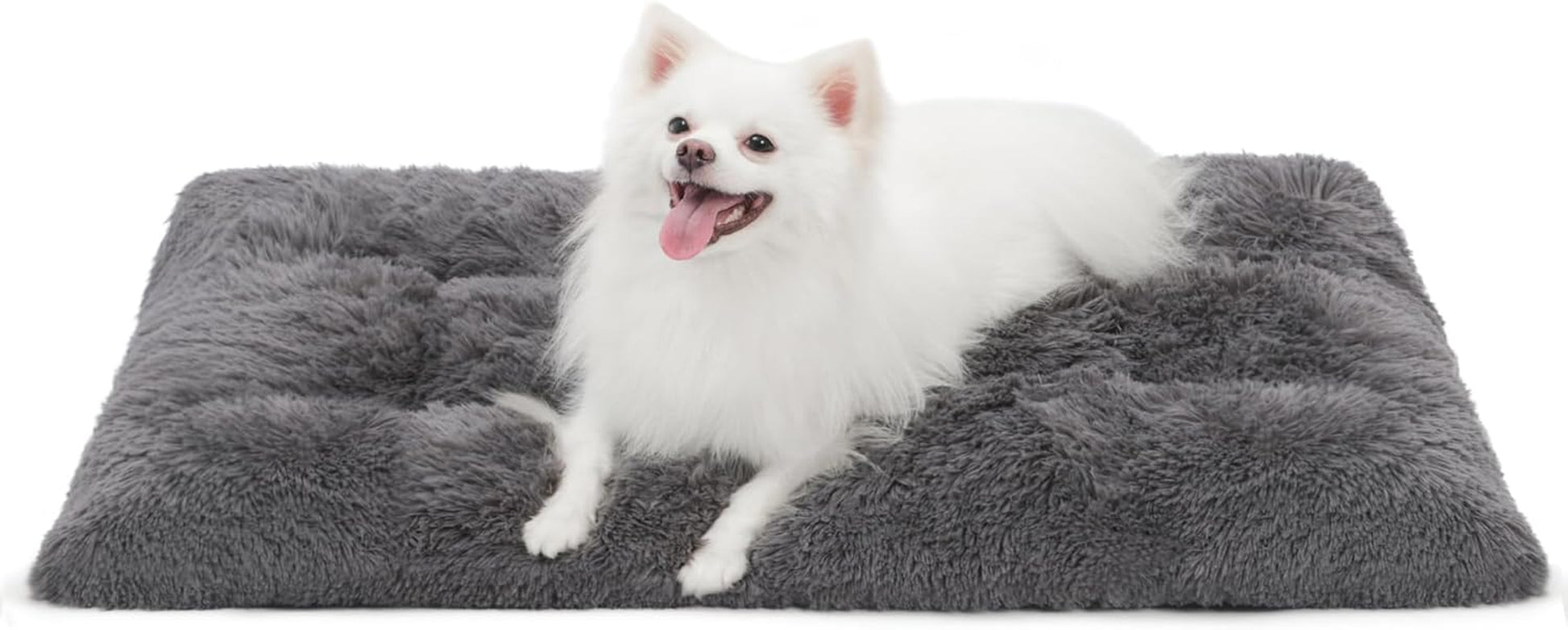 Medium Dog Bed Crate Pad Mat for Cages Washable Bed for Medium Small Size Dog Soft Kennel Pad Anti-Slip Pet Bed,30" X 20",Grey