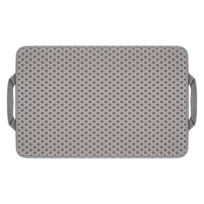 Double Layer anti Tracking Waterproof Cat Litter Trapping Mat Gray