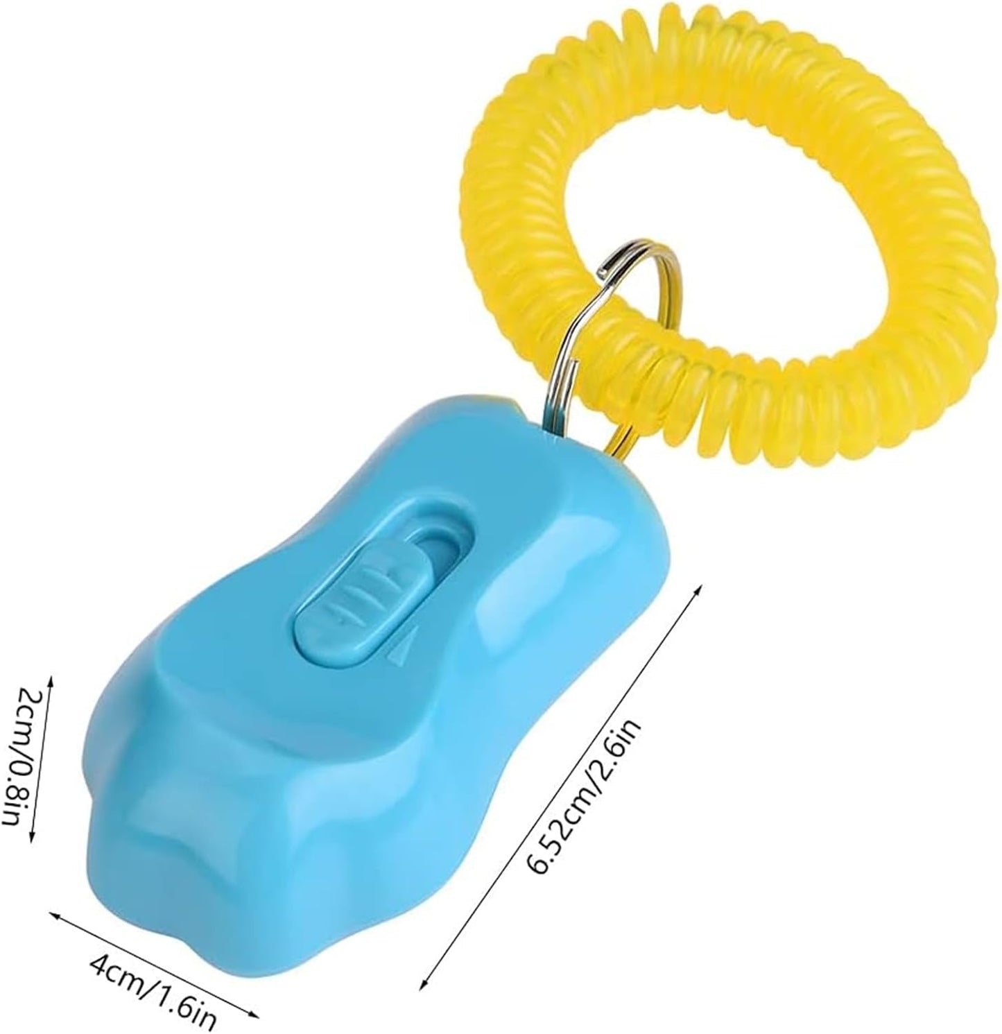 Dog Clicker for Training, 2 Packs Dog Training Clicker Pet Behavioral Training Clicker, Adjustable 3 Gears Pet Dog Training Clicker with Wrist Strap for Dogs Cats Birds Horses, Sky Blue