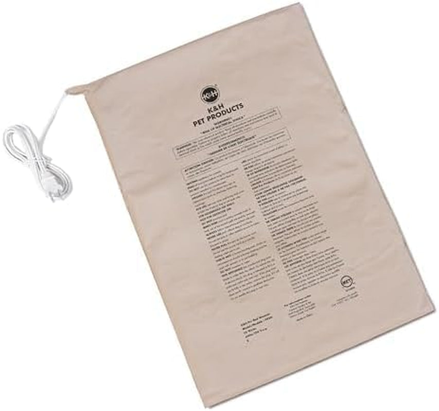 Pet Bed Warmer, Turn Any Pet Bed into a Heated Cat or Dog Bed, Waterproof Indoor Heated Warming Pad Insert, Automatic Temperature, Safety Listed - Extra-Large 25.5 X 15.75In Tan