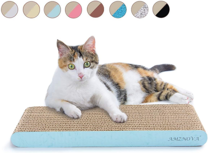 Cat Scratch Lounge, Durable Cardboard, Colors Series, Wide, Wood Floor Print