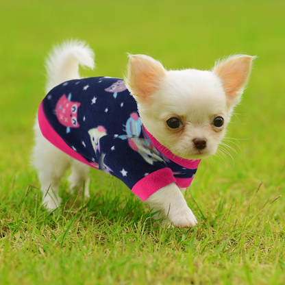 8 Pieces Valentine Dog Sweaters Winter Chihuahua Clothes Outfits Warm Shirt Puppy Clothes for Winter Dog Colorful Thickening Puppy Pajamas for Pets Pup Cat, X-Small